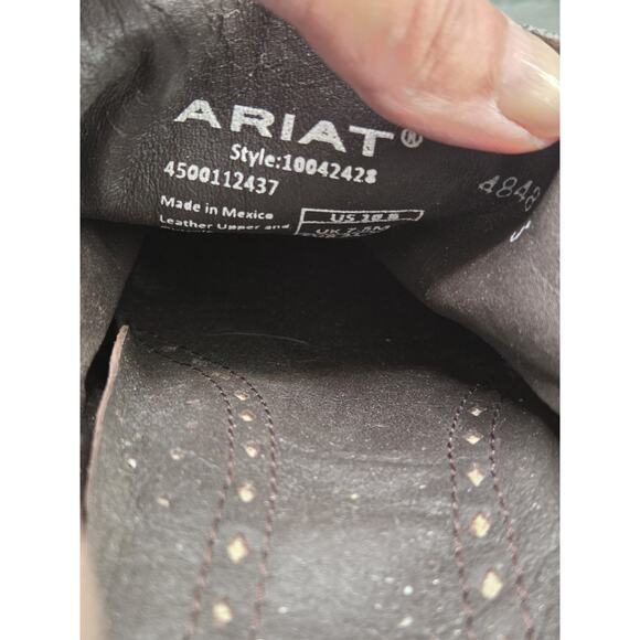 Ariat Women's Jolene Western Size 10 Ankle Boots Black Snake Print *Fits 9.5 - Picture 6 of 8